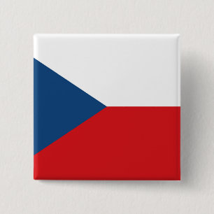 Tschechische Republik Flagge Button