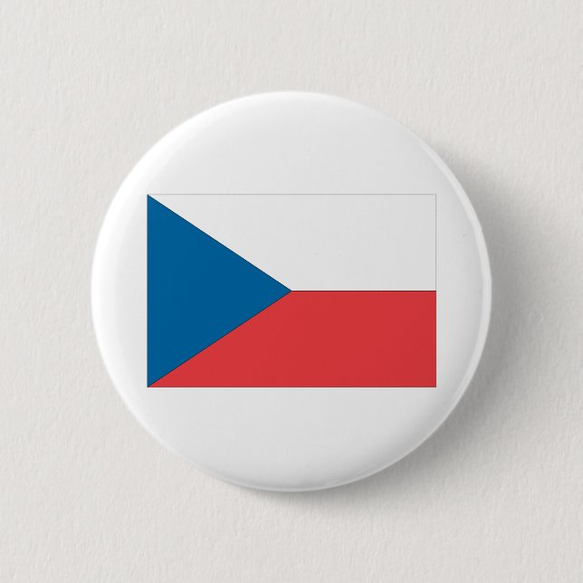 Tschechische Republik-Flagge Button (Vorderseite)