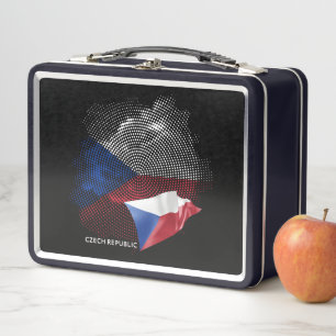 Tschechische Republik Flagge Metall Brotdose