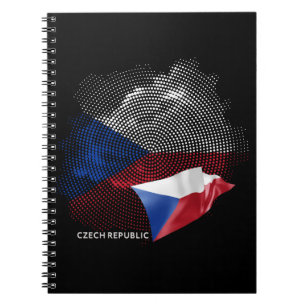 Tschechische Republik Flagge Notizblock