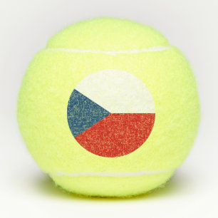 Tschechische Republik Flagge Tennisbälle