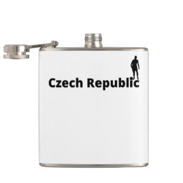 Tschechische Republik Fußball Flachmann
