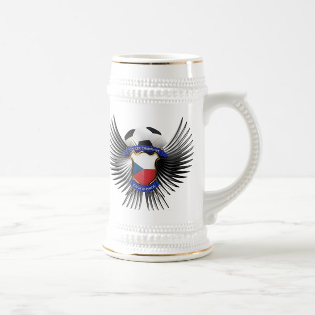 Tschechische Republik-Fußball-Meister Bierglas (Rechts)