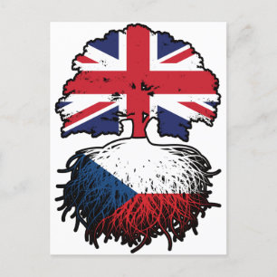 Tschechische Republik Großbritannien Vereinigtes K Postkarte