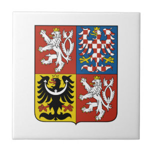 Tschechische Republik Land Wappen Symbol Emblem Fl Fliese
