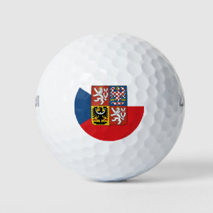 Tschechische Republik mit überlagerten Wappen Golfball