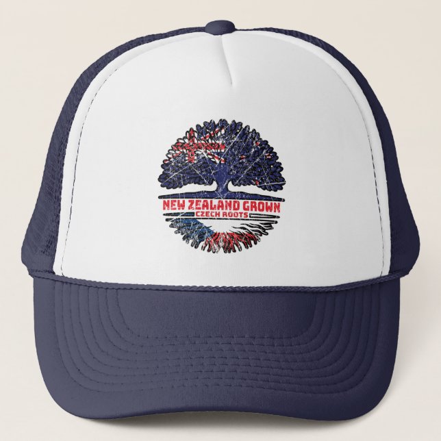 Tschechische Republik Neuseeland Neuseeland Truckerkappe (Vorderseite)