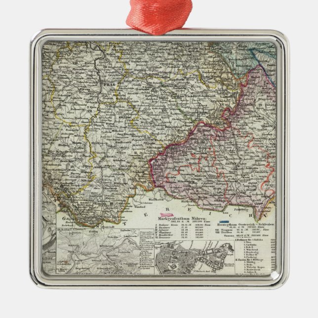 Tschechische Republik Silbernes Ornament (Vorne)