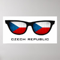 Tschechische Republik - Sondertext und Farbposter