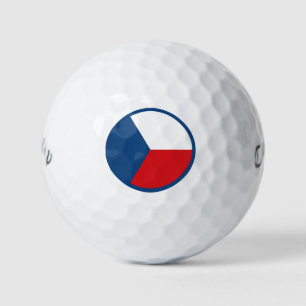 Tschechische Republik - Symbol für die Landesflagg Golfball