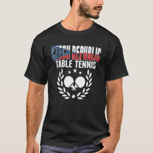Tschechische Republik Tischtennis Tschechischer T-Shirt