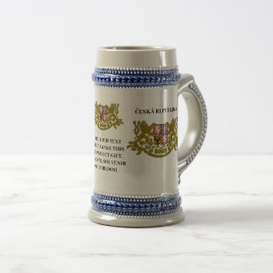 Tschechische Republik Tschechien Wappen Personalis Bierglas