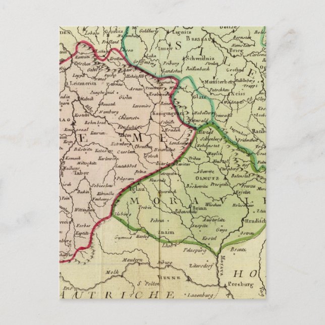 Tschechische Republik und Polen Postkarte (Vorderseite)