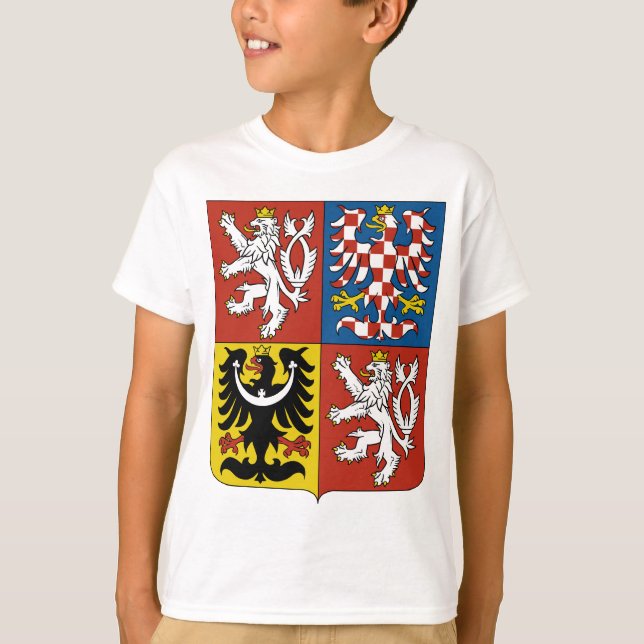 Tschechische Republik-Wappen T-Shirt (Vorderseite)