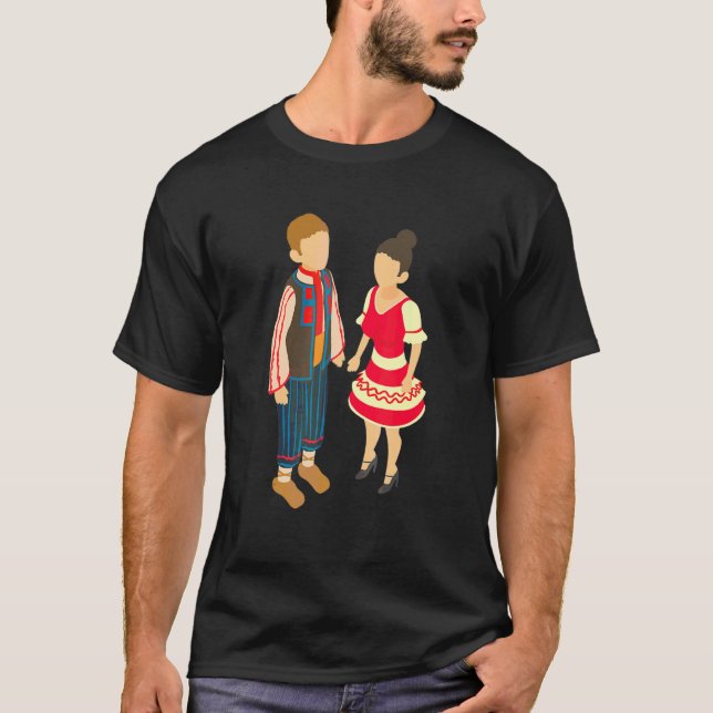 Tschechische Tage Folkloretanz T-Shirt (Vorderseite)