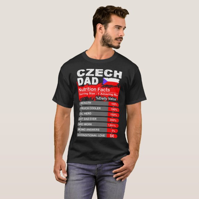 Tschechische Vater-Nahrungs-Tatsachen, die T-Shirt (Vorne ganz)