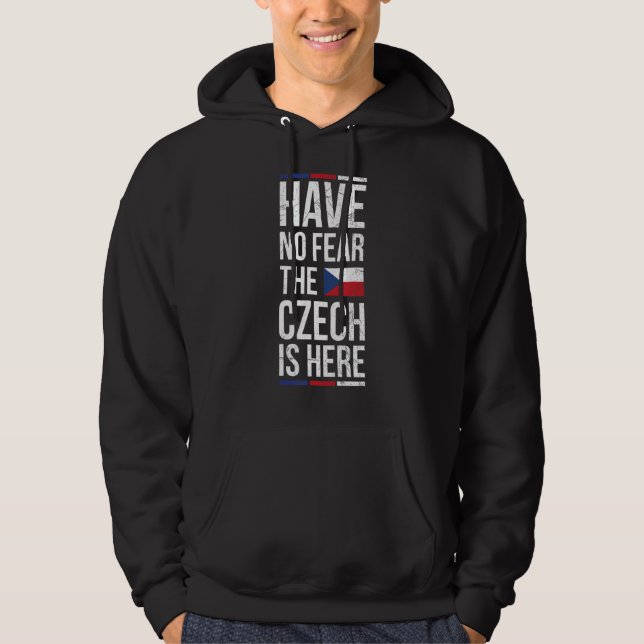 tschechisches Preisangebot für einen stolzen tsche Hoodie (Vorderseite)