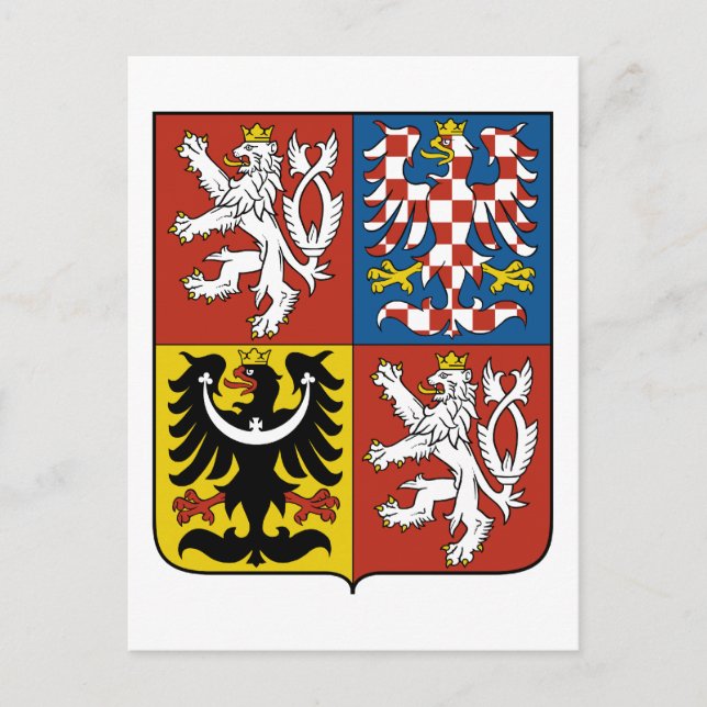 tschechisches Symbol Postkarte (Vorderseite)