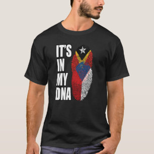 Tschechisches und timorisches DNA-Flaggengebiet T-Shirt