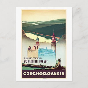 Tschechoslowakei Böhmerwald-Druck Postkarte