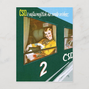 Tschechoslowakei für alle Jahreszeiten, Reisen in Postkarte