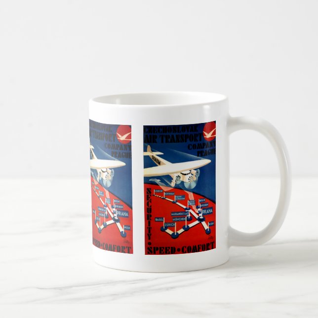 Tschechoslowakischer Luftverkehr Kaffeetasse (Rechts)
