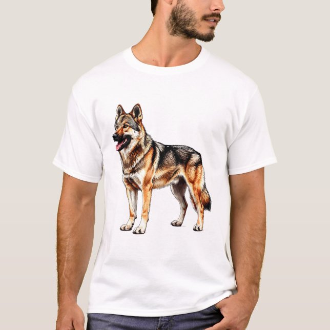 Tschechoslowakischer Wolfshund T-Shirt (Vorderseite)