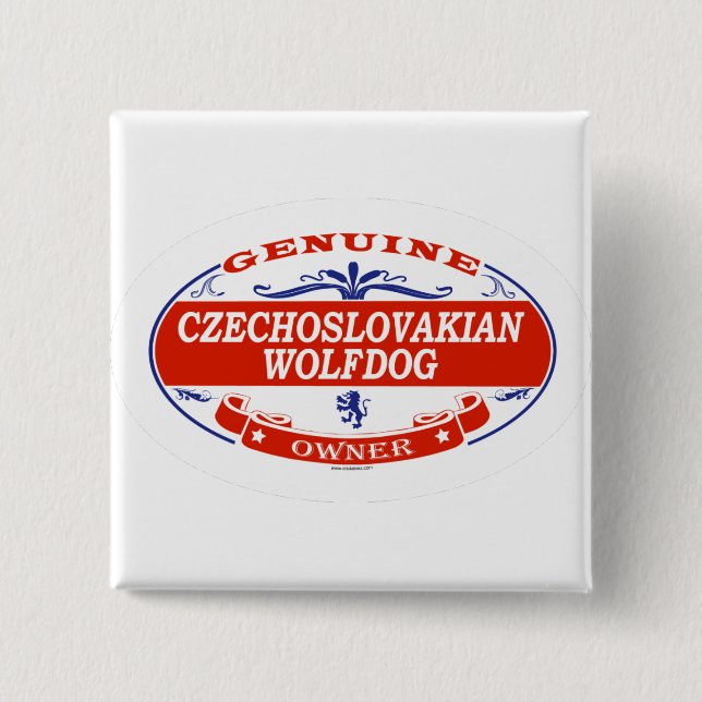 Tschechoslowakisches Wolfdog Button (Vorderseite)
