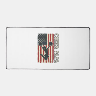 Tscheer Papa USA Flagge Vintage Cheer Design_1 Schreibtischunterlage