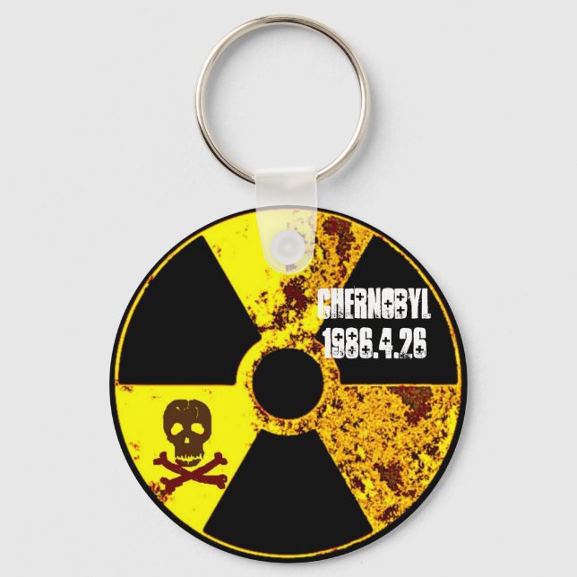 Tschernobyl-Gedenkstätte gegen nuklear Schlüsselanhänger (Vorderseite)