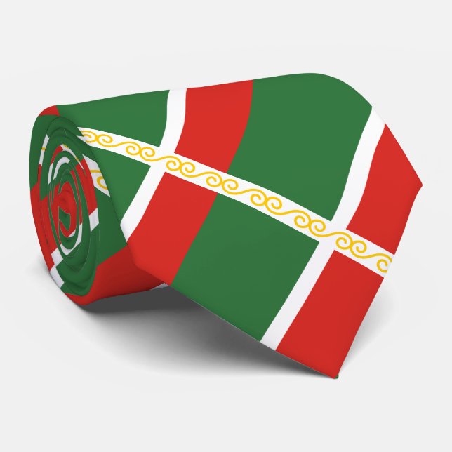 Tschetschenien-Flagge Krawatte (Gerollt)