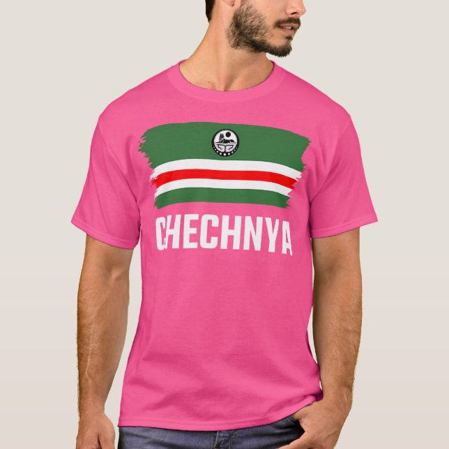 Tschetschenien Tschetschenien Tschetschenien Flag  T-Shirt (Vorderseite)