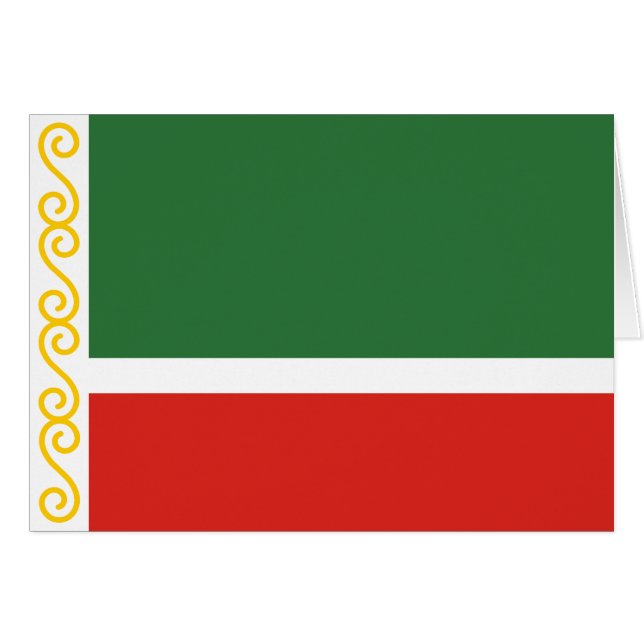Tschetschenische Flagge (Vorderseite (Horizontal))