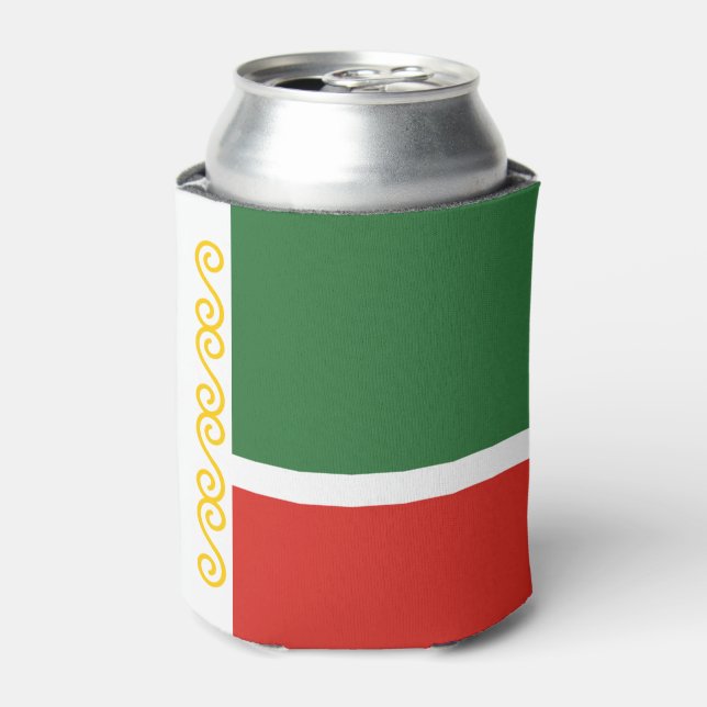 Tschetschenische Flagge Dosenkühler (Kanne Vorderseite)