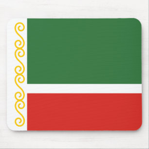 Tschetschenische Flagge Mousepad