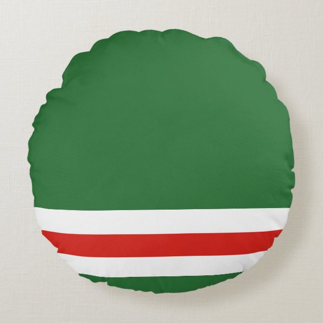 Tschetschenische Flagge Rundes Kissen (Vorderseite)