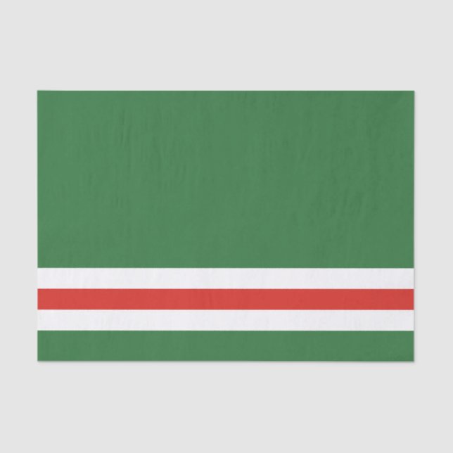 Tschetschenische Flagge Seidenpapier (Vorderseite)