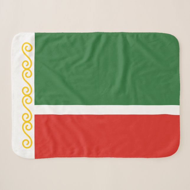 Tschetschenische Flagge Sherpadecke (Vorderseite (Horizontal))