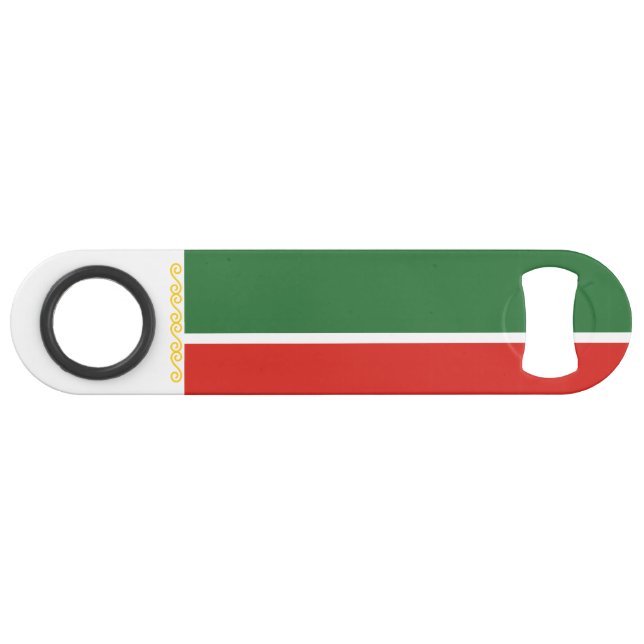 Tschetschenische Flagge Speed Flaschenöffner (Vorderseite (Horizontal))