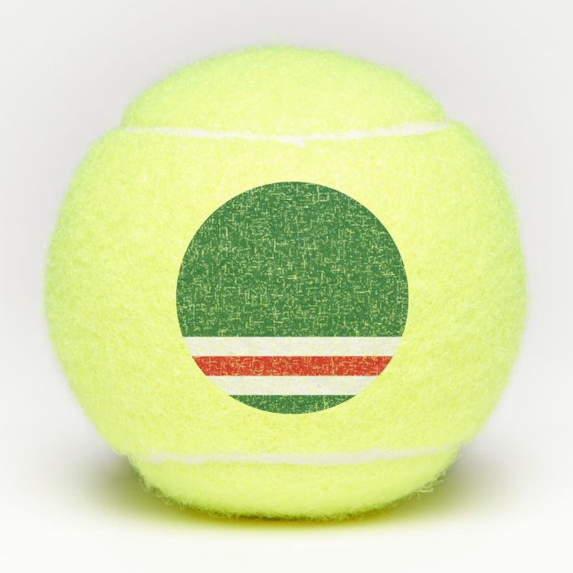 Tschetschenische Flagge Tennisbälle (Vorderseite)