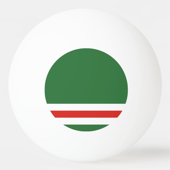 Tschetschenische Flagge Tischtennisball (Vorderseite)