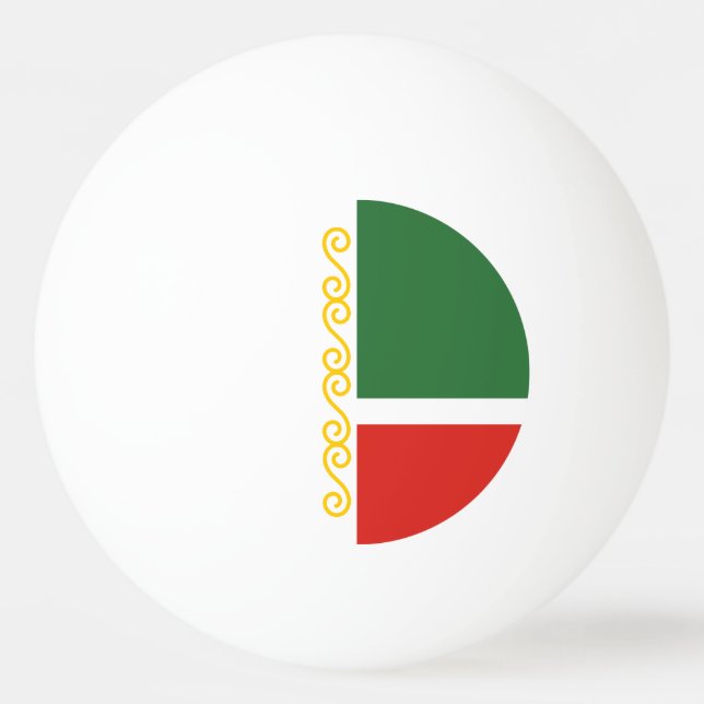 Tschetschenische Flagge Tischtennisball (Vorderseite)