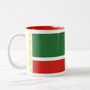 Tschetschenische Flagge Zweifarbige Tasse