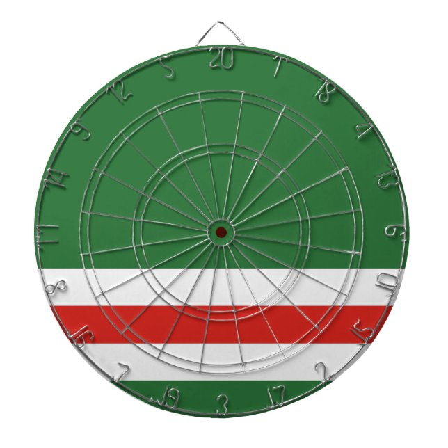 Tschetschenische Republik Ichkeria-Flagge - Dartbo Dartscheibe (vorne)
