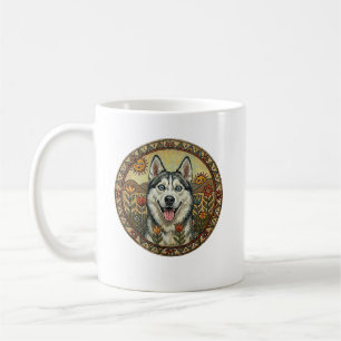 Tschuktschen-Charmeur-Ausgabe: Naive Kunst Siberia Kaffeetasse