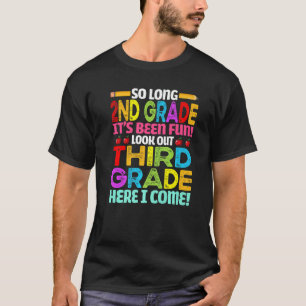 Tschüss 2. Klasse Süß Zurück zur Schule Vorsicht 3 T-Shirt