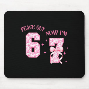 Tschüss 6 Jetzt bin ich 7 Jahre alt Geburtstag 6 7 Mousepad