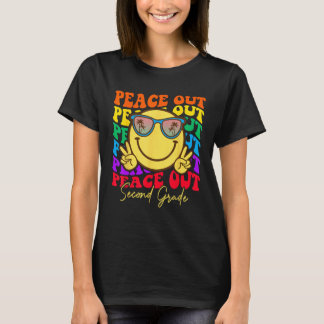 Tschüss Abschluss-Shirt Zweite Klasse Kind lächelt T-Shirt