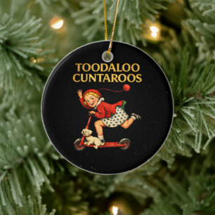 Tschüss Arschlöcher Lustiger Sarkastischer Retro-H Keramik Ornament