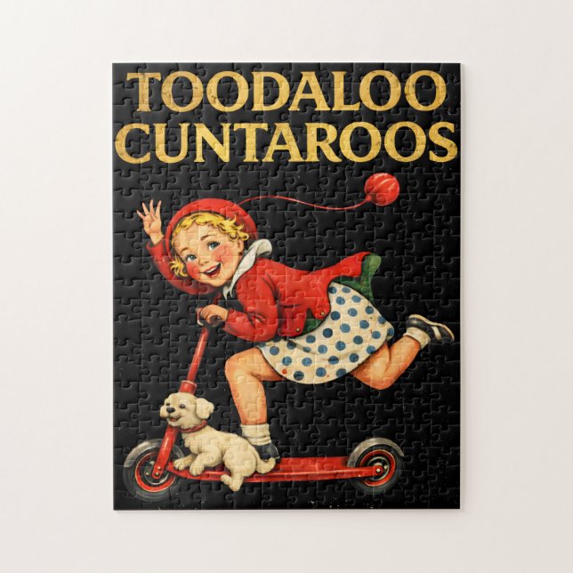 Tschüss Cuntaroos Lustiger Sarkastischer Retro-Hum (Vertikal)